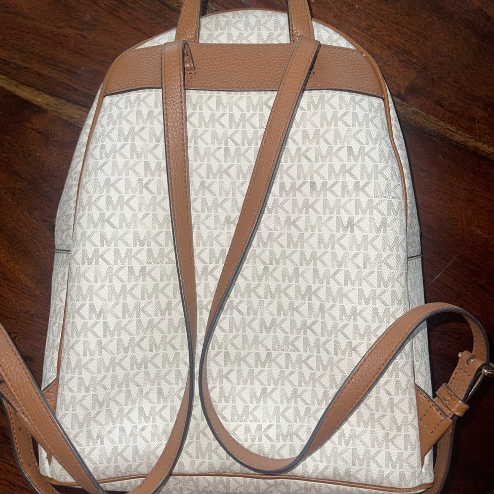 LARGE WHITE MK BACKPACK - Picture 3 of 3